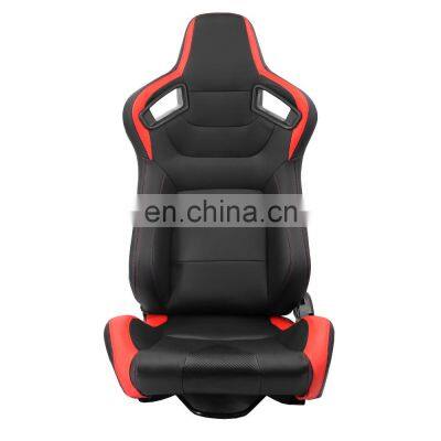 Adjustable Black Universal Use PVC Racing Seats Car Seat