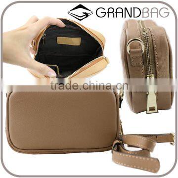 Wholesale High Quality Genuine Saffiano Leather Lady Small HandBag Clutch Bags Shoulder Bag for women