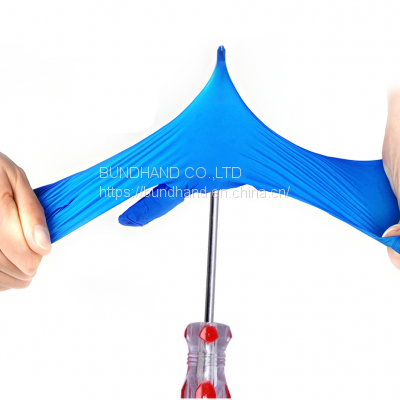 Dark Blue Disposable Nitrile Powder Free Gloves Examination Gloves for Beauty photo-2