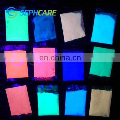 Sephcare white and multicolor glow powder for nail art