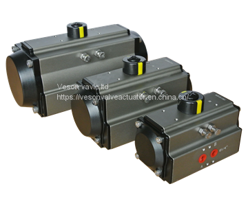 Veson valve actuator at series double action rack and pinion pneumatic rotary actuator  air actuator