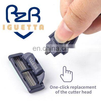 8 Cartridges Razor Blades Manufacturers Blister Card Packaging 4 Blades High Quality Germany Razor Blade For Men Shaving GF-1226 photo-4