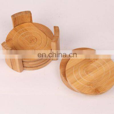 Kitchen Multipurpose 6-Piece Heat Resistant Bamboo Round Coaster