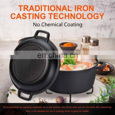 Pre-seasoned Enameled Cast Iron Dutch Oven photo-4