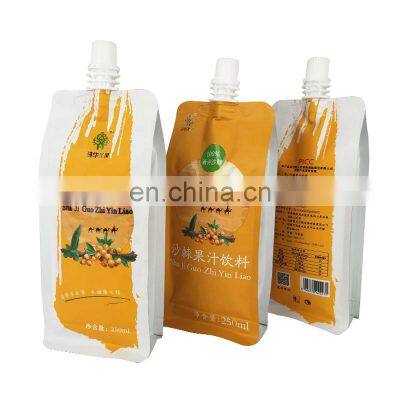 Custom Plastic Aluminum Foil Drink Spout Pouches Food Grade Stand up Laminated 50ml 250ml Juice Packaging Doypack Spout Bags photo-5