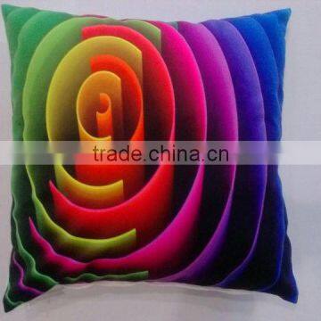 latest abstract art printed cushion