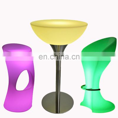 party wireless illuminated led light bar cocktail tables and chairs illuminated cocktail table rechargeable led light bar table