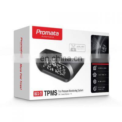 Promata Factory Supplier Sleek Wireless Display Withe LCD Screen Tpms Tire Pressure Monitoring 2-10 Tyres for Truck photo-5
