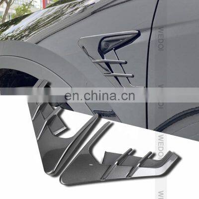 2 Pcs for Tesla Model 3 Model Y Side Camera Indicator Protection Cover ABS Carbon Fiber Decoration Modification Car Accessories