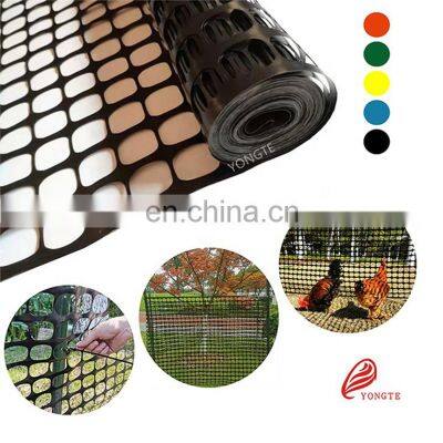 China garden fence factory 4X100' black plastic fence netting for garden farm trees protection