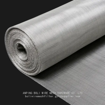 BOLI WIRE MESH Stainless steel 316 316L Plain Weave Woven/ 304 Twill Weave/ Stainless Steel Wire Mesh Plain/ Dutch Weave tainless Steel mesh cloth For oil filter air filter making