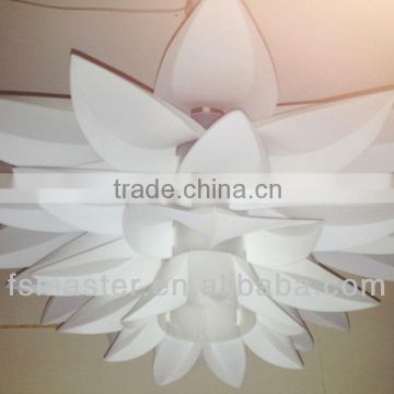 New Design Hot Sale Fashion pp Material Petal Flower Shape Lamp Pendant Light photo-2