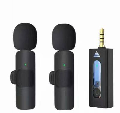 Hot-selling Professional Wireless Microphone Phone Bluetooth Gaming Recording Mic with Stand 3.5mm Lavalier Receiver Lapel