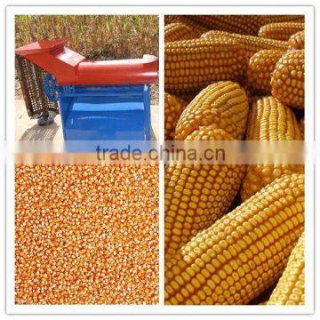 corn peeling and thresher machine