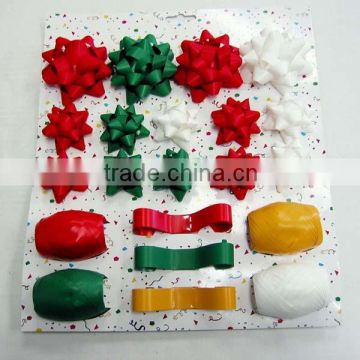 Popular Selling !Satin Ribbon Star Bow+Ribbon Egg+Ribbon SPOOL Sets for holiday stage/window decoration