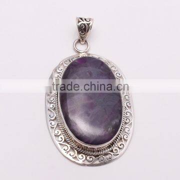 SUGILITE PENDANT 925 Sterling Silver Pendant, SILVER JEWELRY EXPORTER,SILVER JEWELRY WHOLESALE