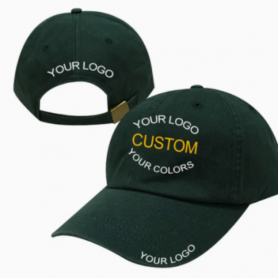 Wholesale Custom Baseball Cap Embroidery Custom Plain Dad Hat Baseball Cap Blank Dad Hats Unstructured Polo Caps