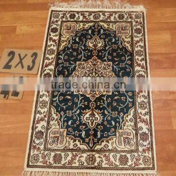 double knots hand knotted persign silk and cotton casrpet and rug