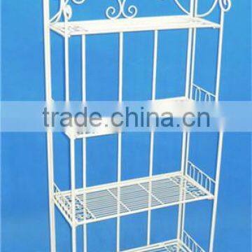 Heritage Antique Grey 4 Tier Baker's Shelf
