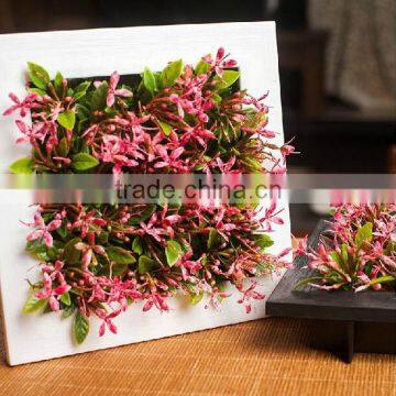 2015 New Design Home Decoration Cheap Wall Hanging Wooden Frame Artificial Flower Wholesale Quality Choice