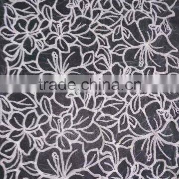 Glass Yarn Embroidery Lace Milk Silk Water Soluble Full Lace for Garment Accessory photo-2