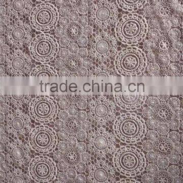 Cotton Lace Fabric Embroidery Water Soluble Full Lace for Garment Accessory photo-5