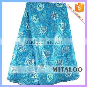 Mitaloo MOG0192 Fashion Style African Organza Lace Fabric Double Organza Embroidery Lace