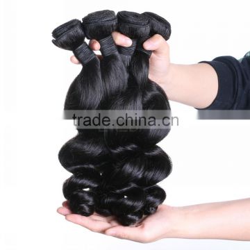 Aliexpress hot selling loose deep wave weave hairstyles human hair loose wave virgin hair