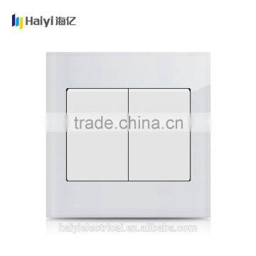 2 gang 1 way power electric wall switch