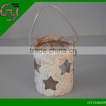 2014 Decorative Birch Bark Candle holder