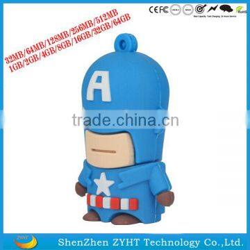 Cartoon USB Flash Memory 2.0 Captain America USB Flash Driver U Disk photo-2