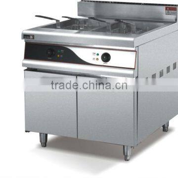 Electric 2-Tank Fryer With Cabinet