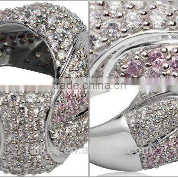 New Fashion Simple Couple Ring Sterling Silver Jewelry Led Circle Ring Light