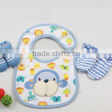 Factory Direct Sales 2016 bib set for babies top hat set for babies