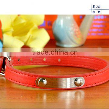 Personalized Pet Dog Collars With Name Plate
