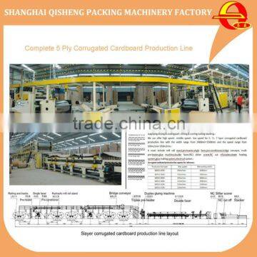 Automatic Complete five layer corrugated cardboard line