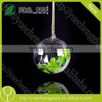 modern hanging teardrop shaped clear glass vase