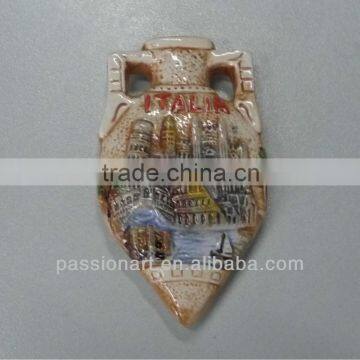 customized 3d embossed Ceramic Souvenir Magnet