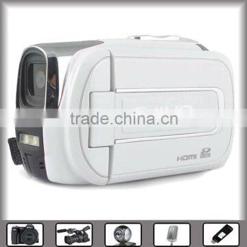 new digital video camcorder with 3.0" TFT LCD can revolve angle of 270 degrees, 5 mega pixels, USB2.0, flash light