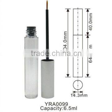 Empty aluminum round high quality liquid eyeliner bottle cosmetics container