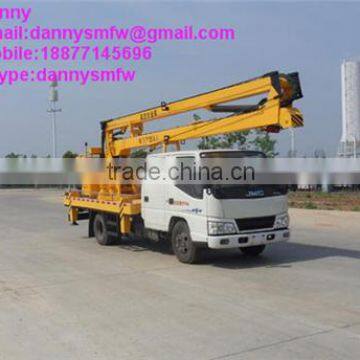 JMC crew cab 3 Knuckle arm 12-16 meter High-altitude Operation Truck