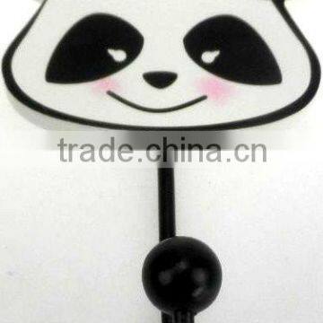 panda-shaped wooden hang hook for home decoration