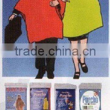 pe plastic rain poncho