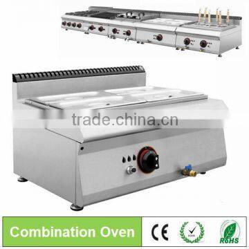 commercial restaurant stainless steel Counter Top Gas Food Bain Marie/food warmer