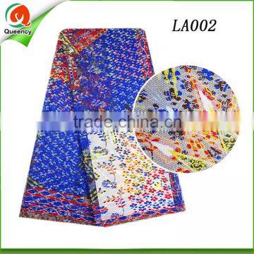 new 2016 latest dress designs african lace fabrics royal blue ankara riche wax patterns printed lace