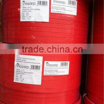 export red strapping band