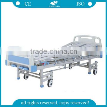 silent wheel AG-BMS008 cheap 3 function manual adjustable medical patient bed