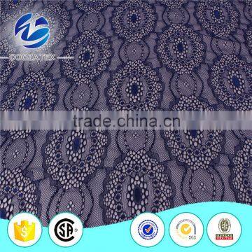 China supplier wholesale well design nylon spandex lycra lace fabric for garment