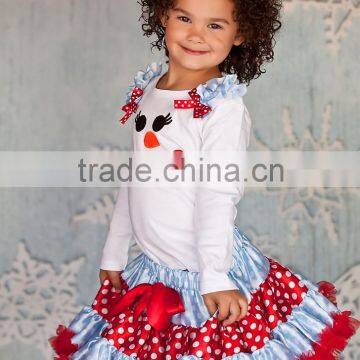 Christmas Red Blue Polka Dots Pettiskirt