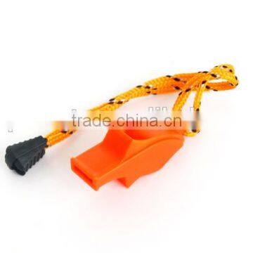 ABS Plastic survival mini cheap whistle with lanyard in dolphin shape